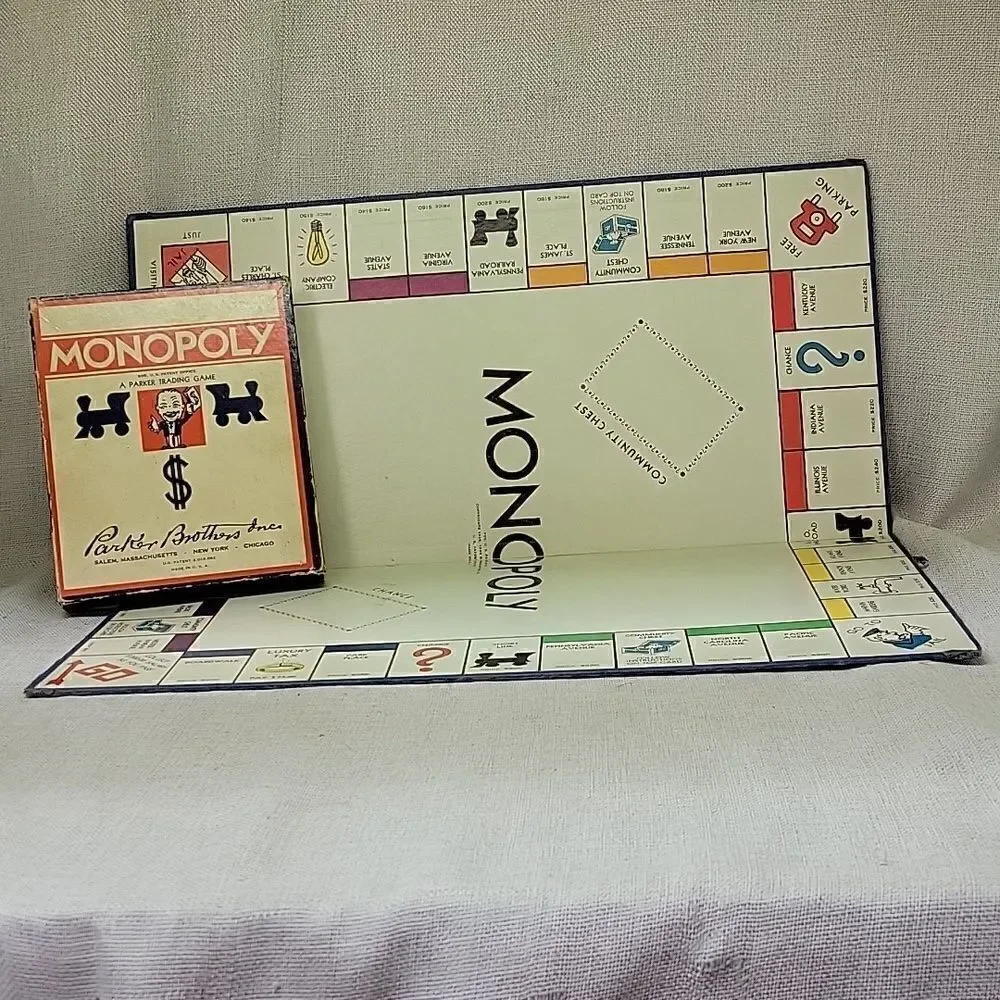 VINTAGE‎ 1935-1937 MONOPOLY BOARD GAME - PARKER BROTHERS INC